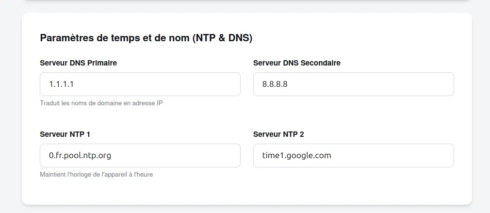 Configuration réseau 2